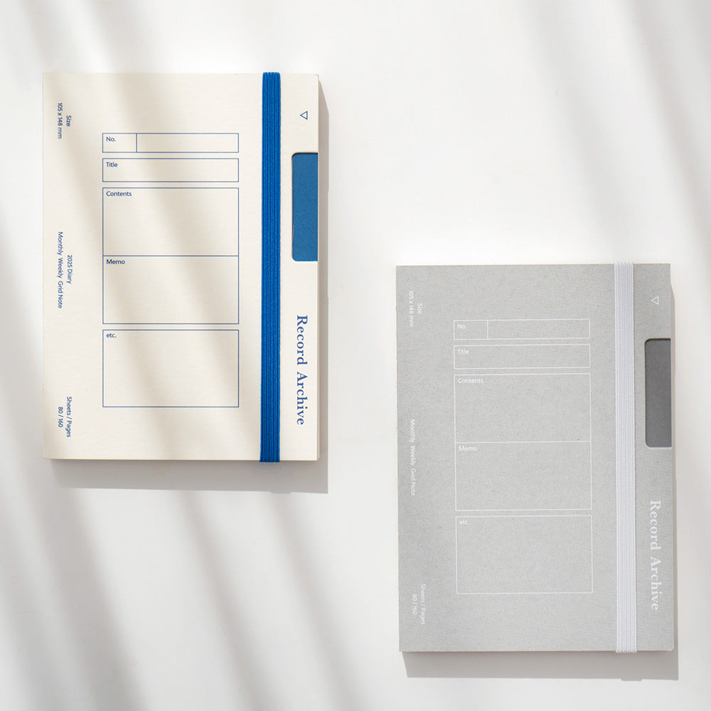 2025 Record Archive Pocket Diary (Dated/Un-dated)