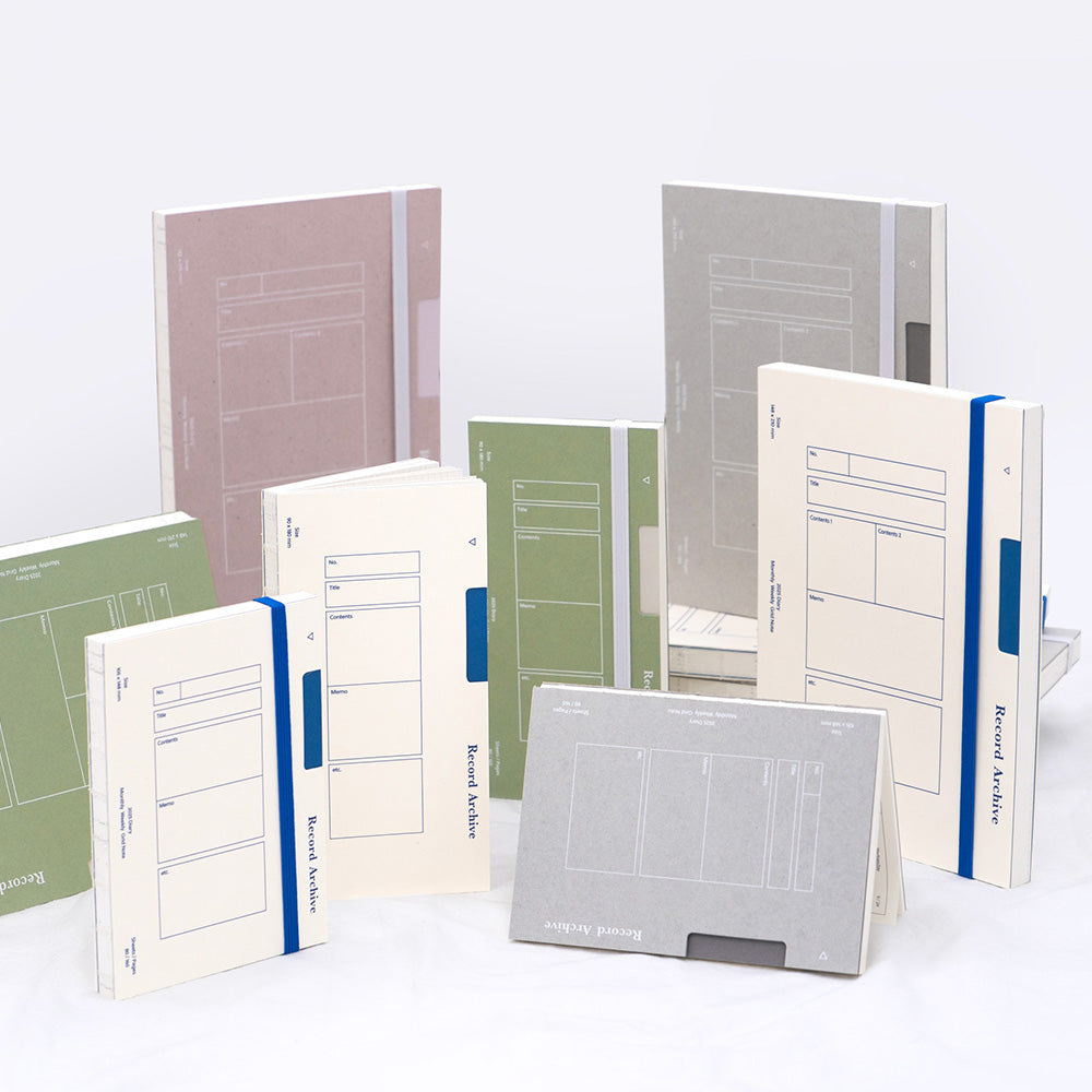 2025 Record Archive Pocket Diary (Dated/Un-dated)