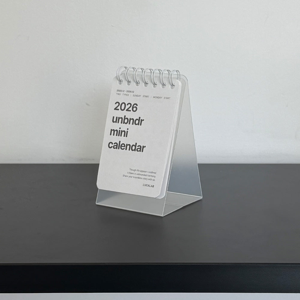 2026 Unboundary Mini Desk Calendar