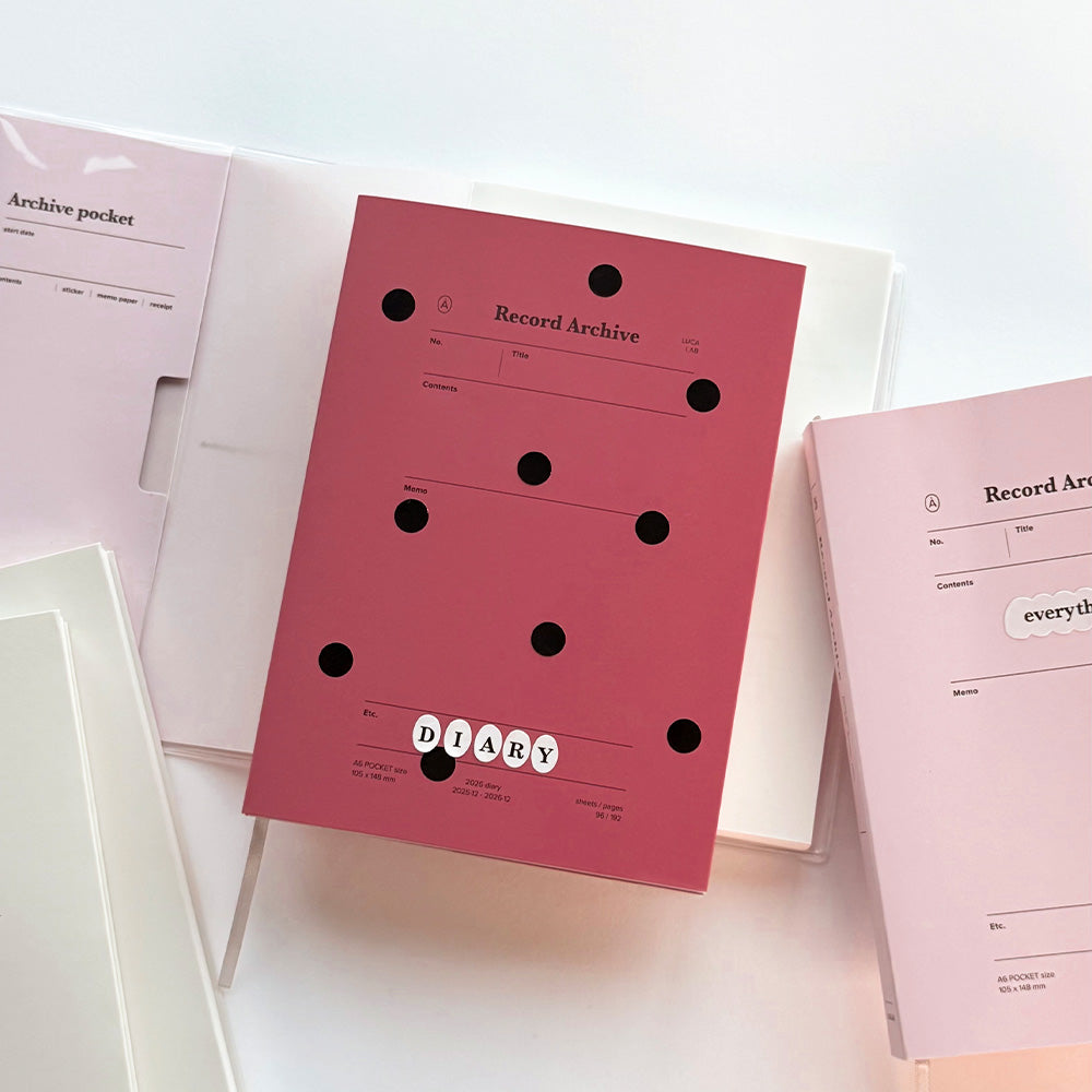 2026 Record Archive A6 Diary