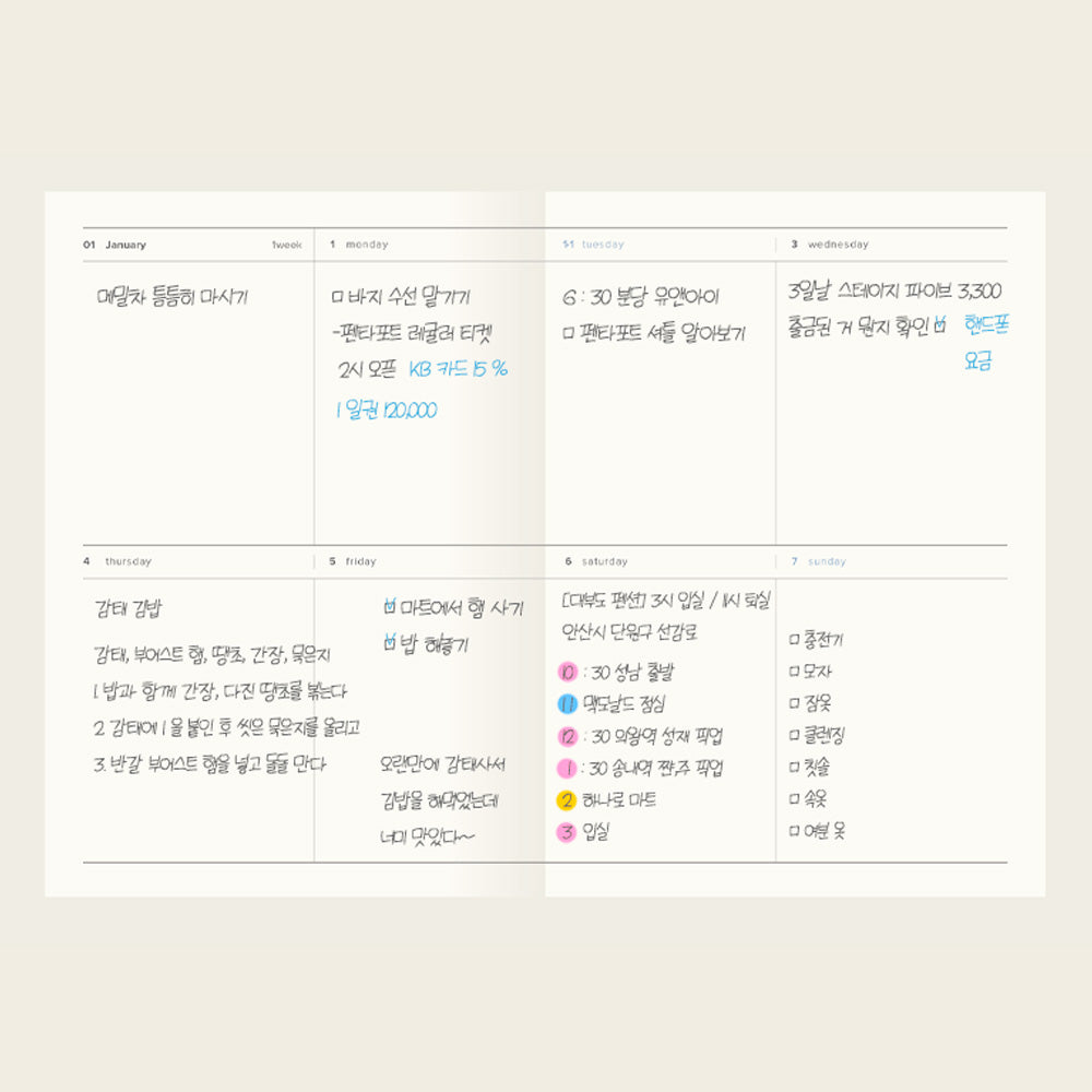 2026 Record Archive A6 Diary