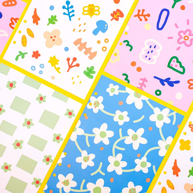 Archive pattern paper cover