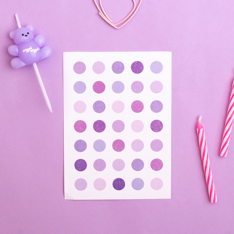 Polka dots Sticker_Tea Series