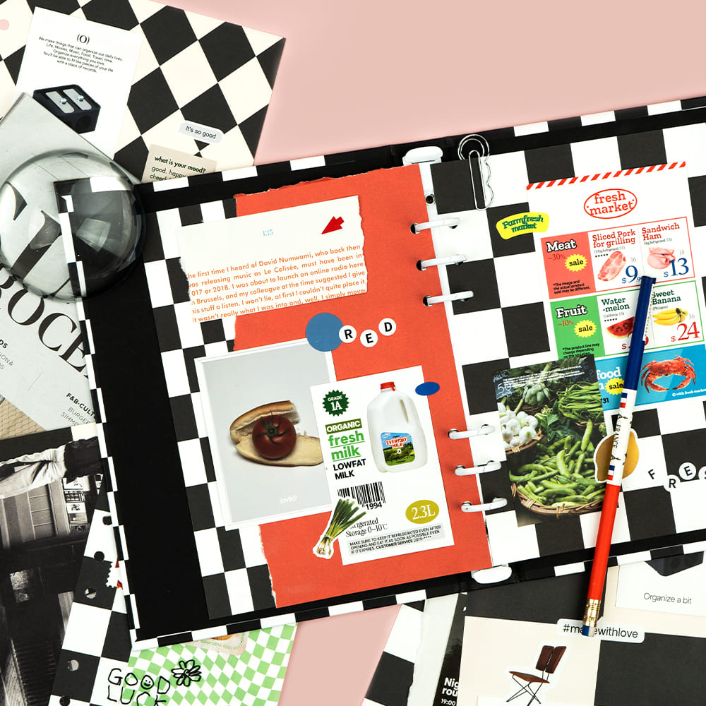 A5 Scrap the moment refill vol.4 checker board