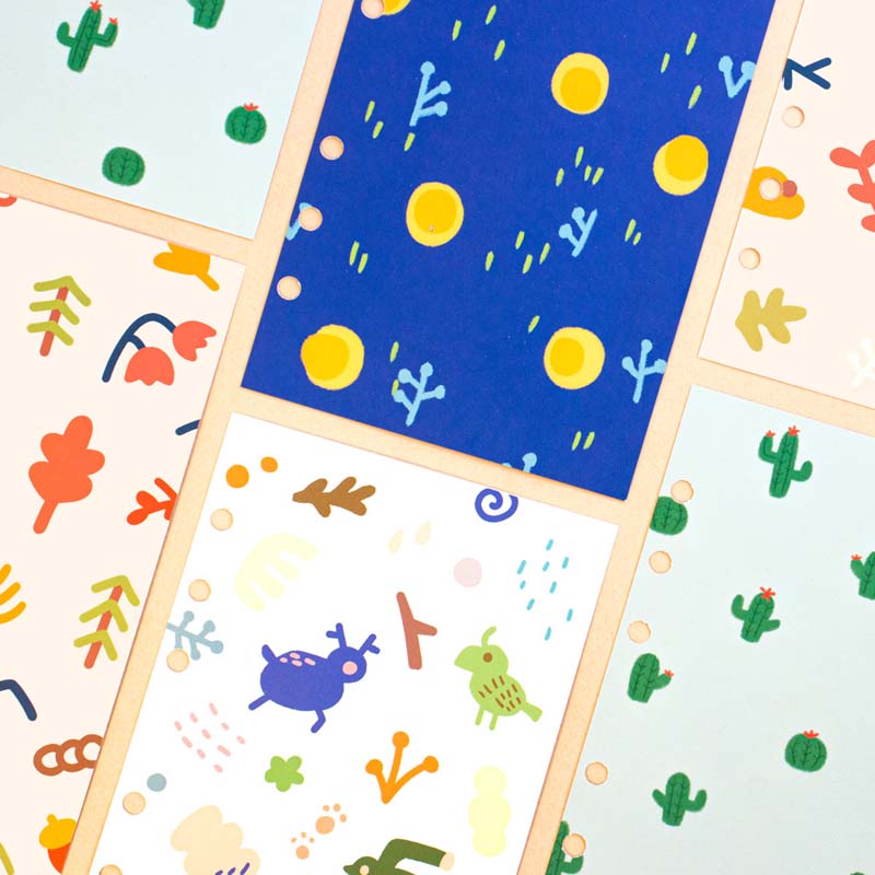Archive pattern paper cover
