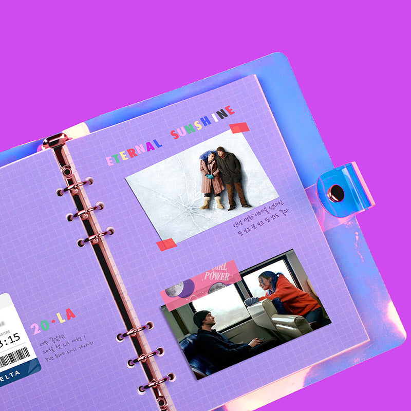 A5 refill Grid note Purple