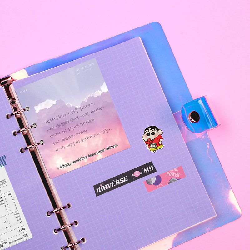 A5 refill Grid note Purple