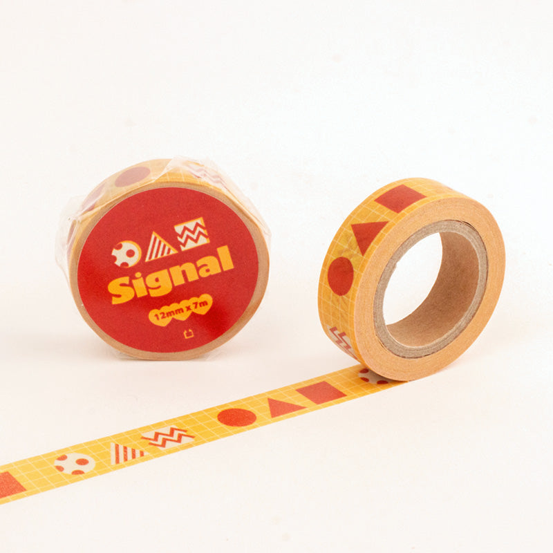 Red sign Masking Tape