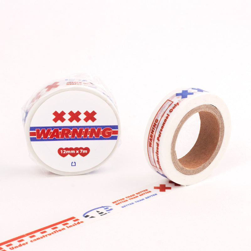 Red sign Masking Tape