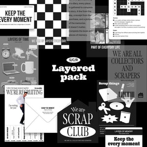 Scrap The Moment Layered Deco Pack (12 pcs)