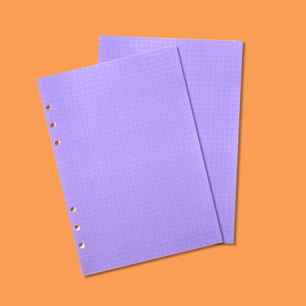 A5 refill Grid note Purple