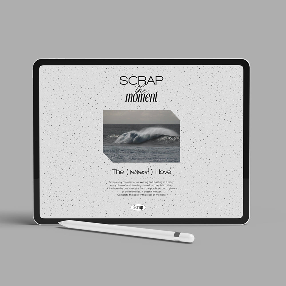 [Lucapad] Undated Type Scrap the Moment Goodnote Diary