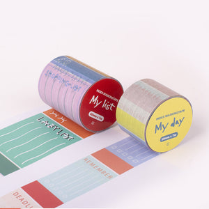 Daily index masking tape