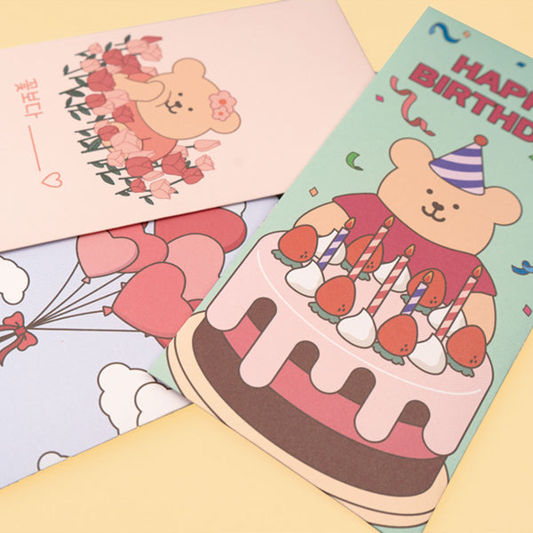 LUCA BEAR Money Envelope Set [5 Type*2ea]