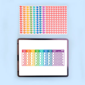 [Lucapad] Rainbow Snack Alphabet Goodnote Sticker