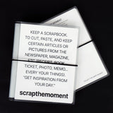 Scrap the moment (4x3 / 4x6) 4 cut Album