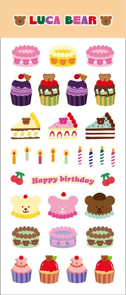 Luca Bear Seal Sticker
