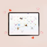 [Lucapad] Rainbow Snack Month Day Date Alphabet Goodnote Sticker