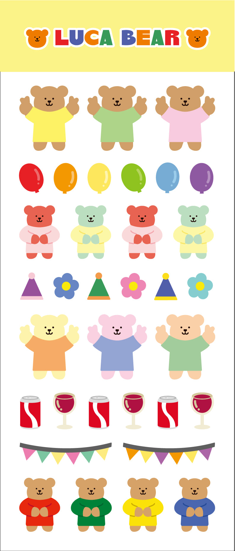 Luca Bear Seal Sticker