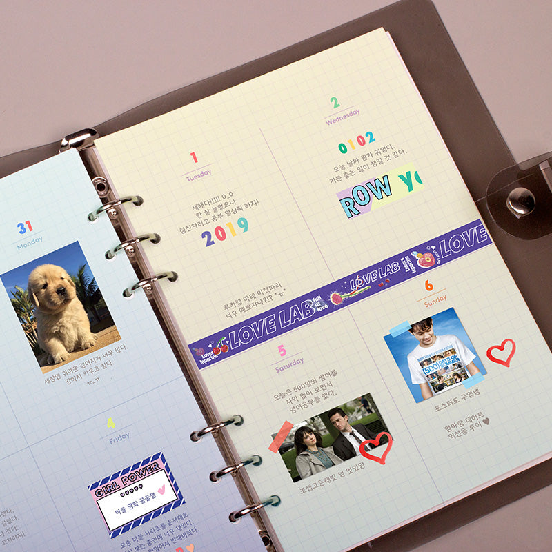 A5 refill gradation weekly