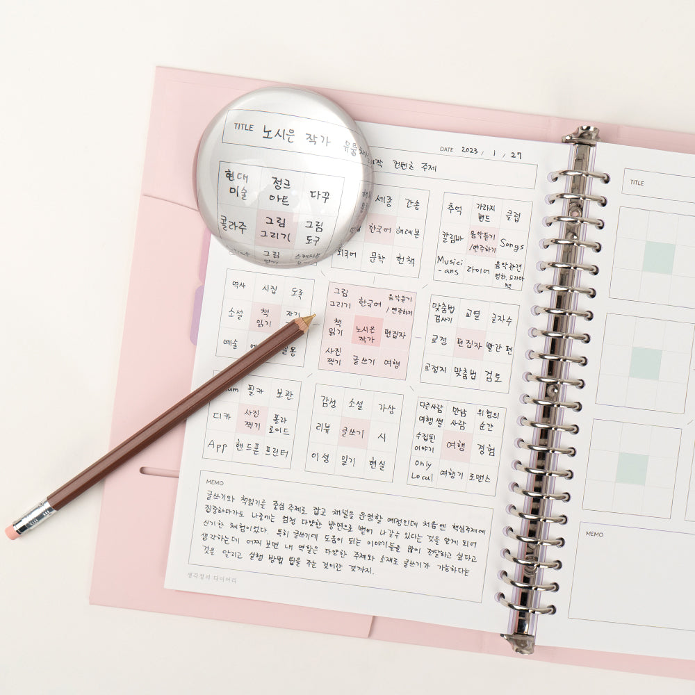 A5 19R Organize Thoughts Diary Set(undated type)