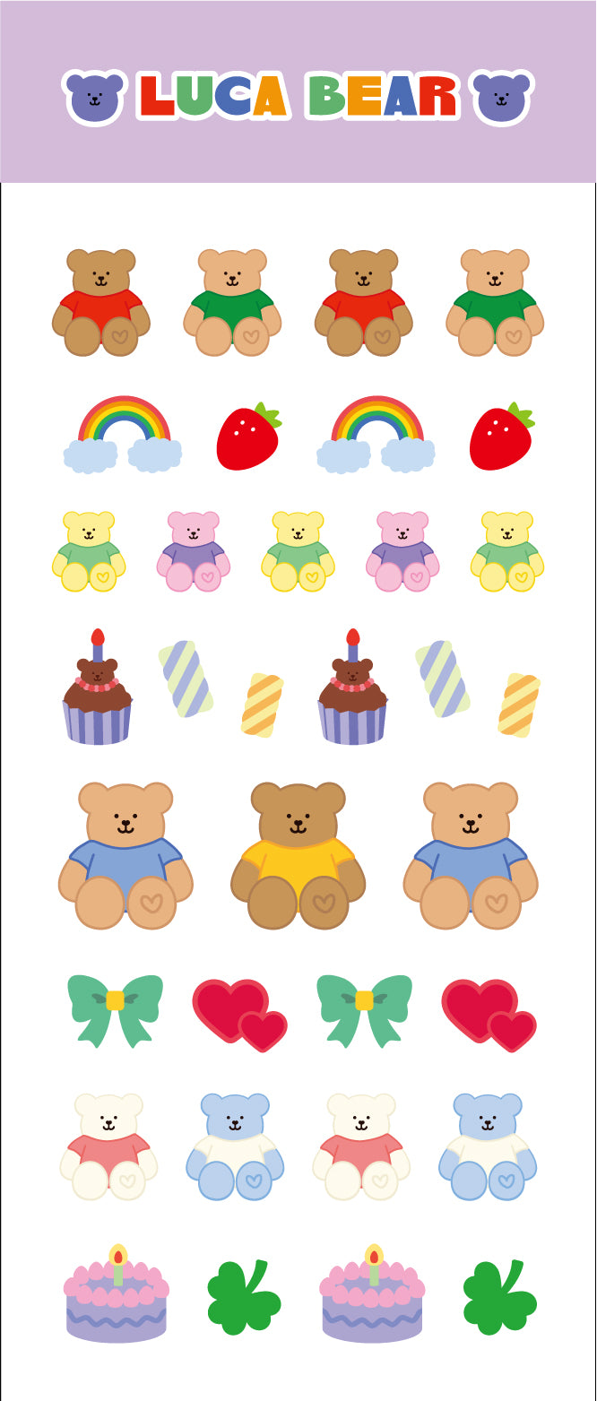 Luca Bear Seal Sticker