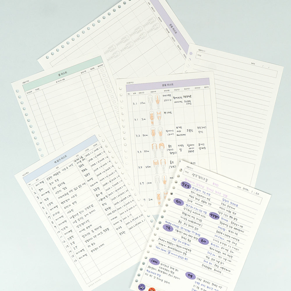 A5 19R Organize Thoughts Diary Set(undated type)